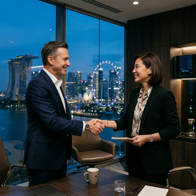 Singapore-focused delivery partnership handshake